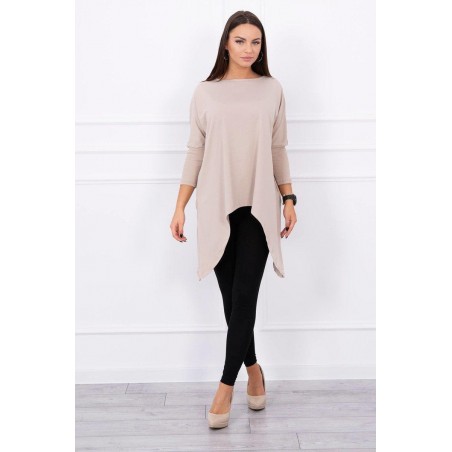 Dámska blúzka oversize 8875 - svetlobéžová