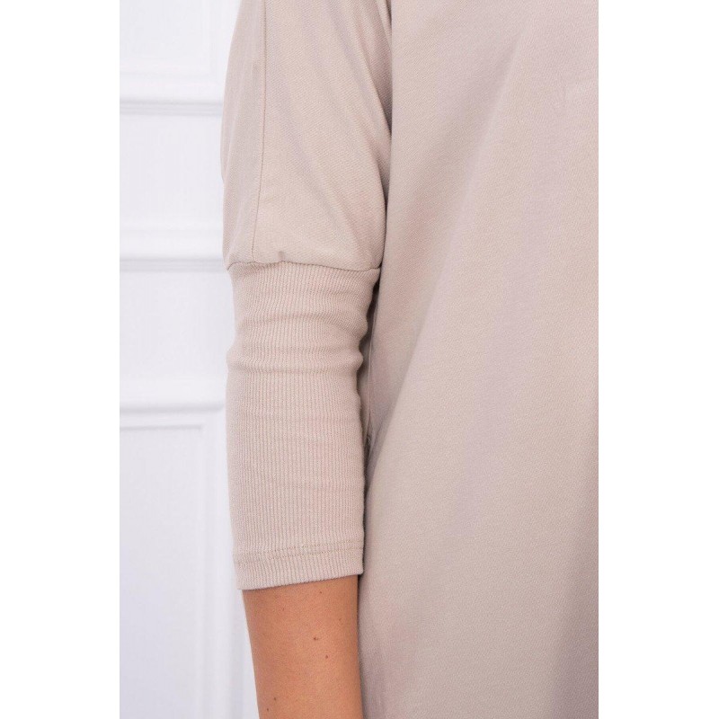 Dámska blúzka oversize 8875 - svetlobéžová