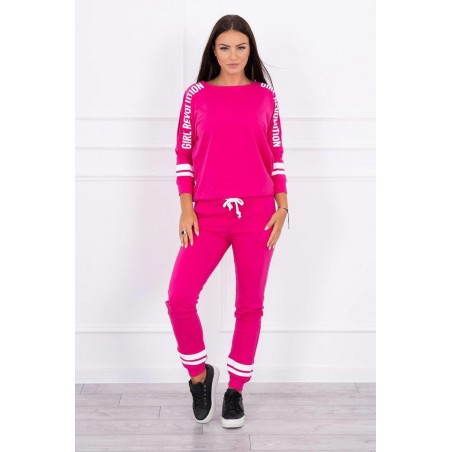 Dámska tepláková súprava Girl Revolution 8849 - fuchsiová