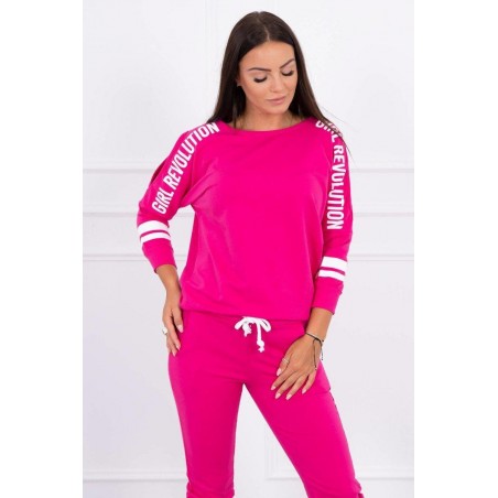 Dámska tepláková súprava Girl Revolution 8849 - fuchsiová