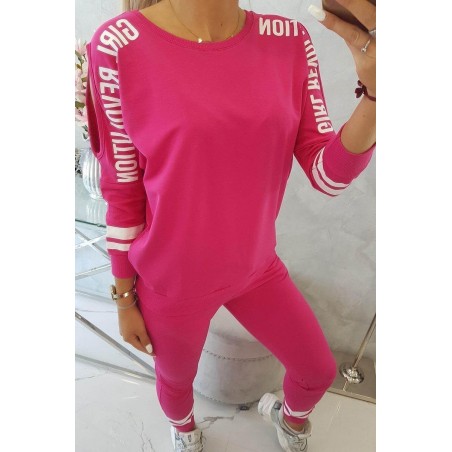 Dámska tepláková súprava Girl Revolution 8849 - fuchsiová