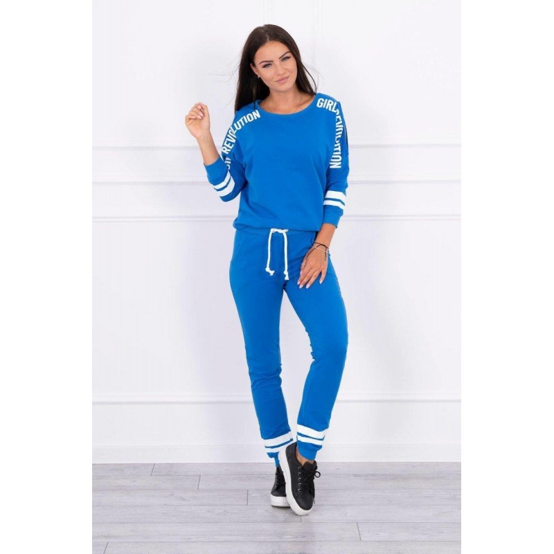 Dámska tepláková súprava Girl Revolution 8849 - modrá