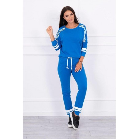 Dámska tepláková súprava Girl Revolution 8849 - modrá