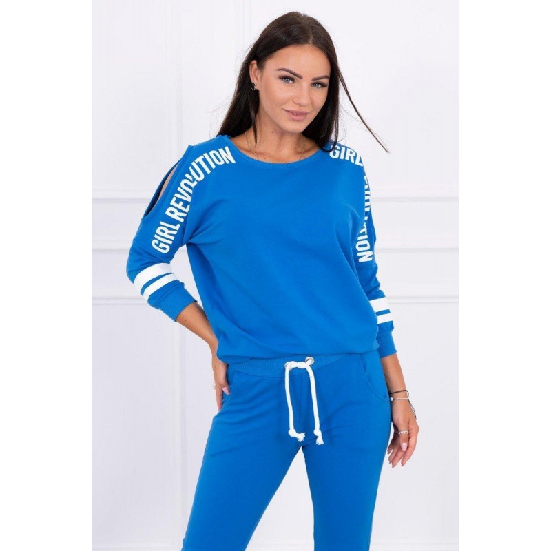 Dámska tepláková súprava Girl Revolution 8849 - modrá
