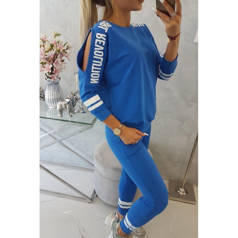 Dámska tepláková súprava Girl Revolution 8849 - modrá