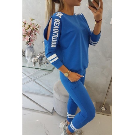 Dámska tepláková súprava Girl Revolution 8849 - modrá