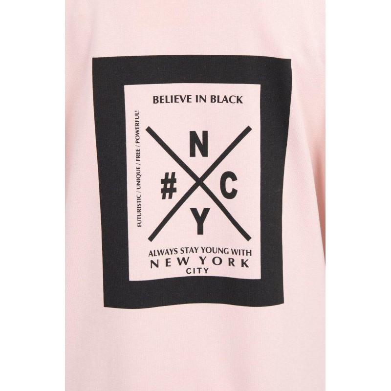 Ružový dámsky kardigán s kapucňou 0044