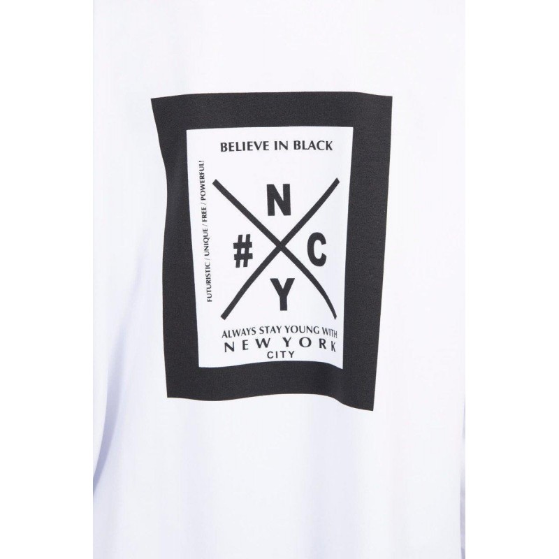 Biely dámsky kardigán s kapucňou 0044