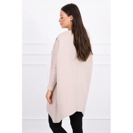 Dámska mikina oversize 0015 - béžová