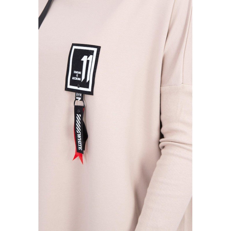 Dámska mikina oversize 0015 - béžová