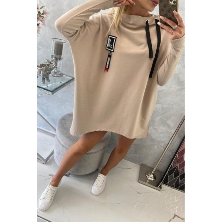Dámska mikina oversize 0015 - béžová