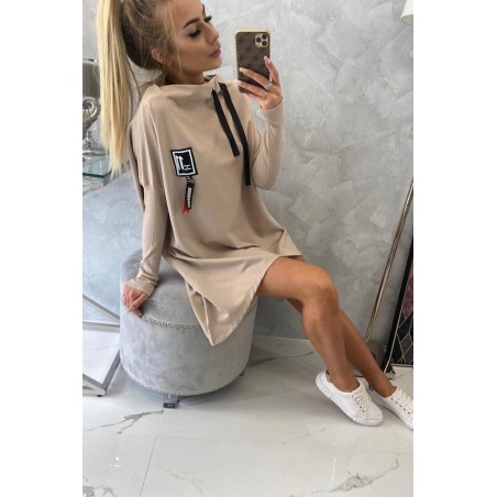 Dámska mikina oversize 0015 - béžová