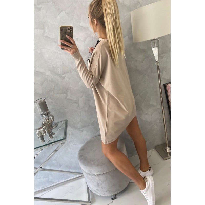 Dámska mikina oversize 0015 - béžová