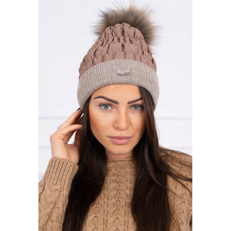 Kapučínová dámska čiapka K160