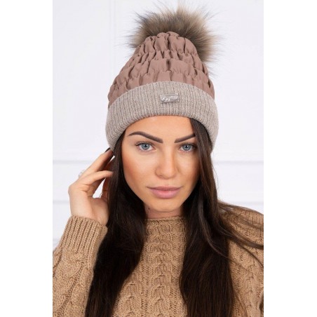 Kapučínová dámska čiapka K160