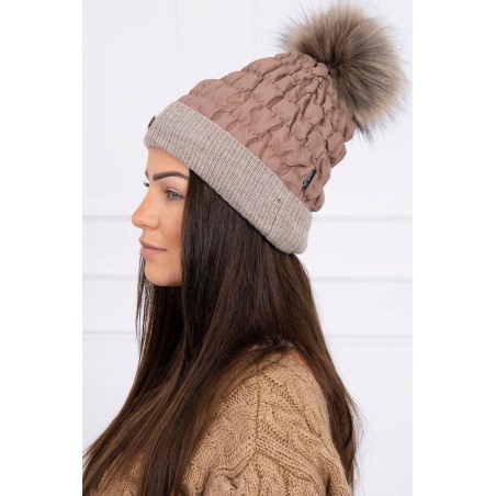 Kapučínová dámska čiapka K160