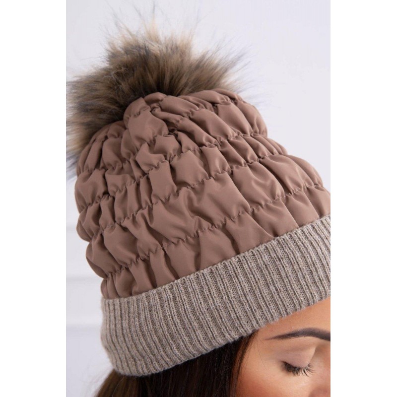 Kapučínová dámska čiapka K160