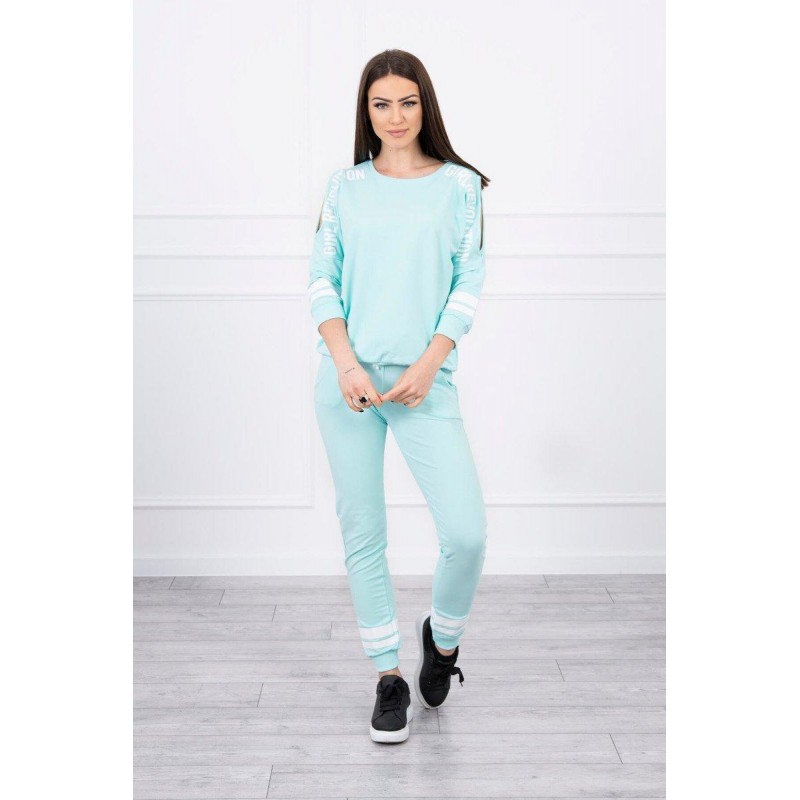 Dámska tepláková súprava Girl Revolution 8849 - mätová