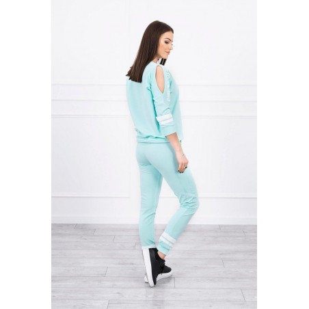 Dámska tepláková súprava Girl Revolution 8849 - mätová