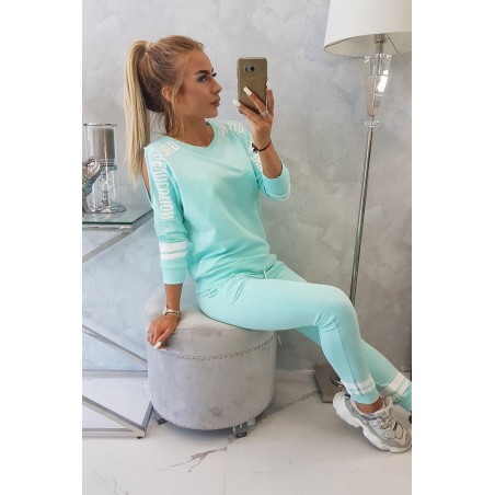 Dámska tepláková súprava Girl Revolution 8849 - mätová