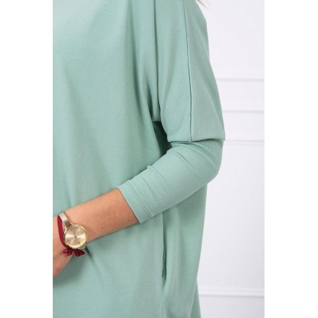 Dámska blúzka oversize 8875 - tmavomätová