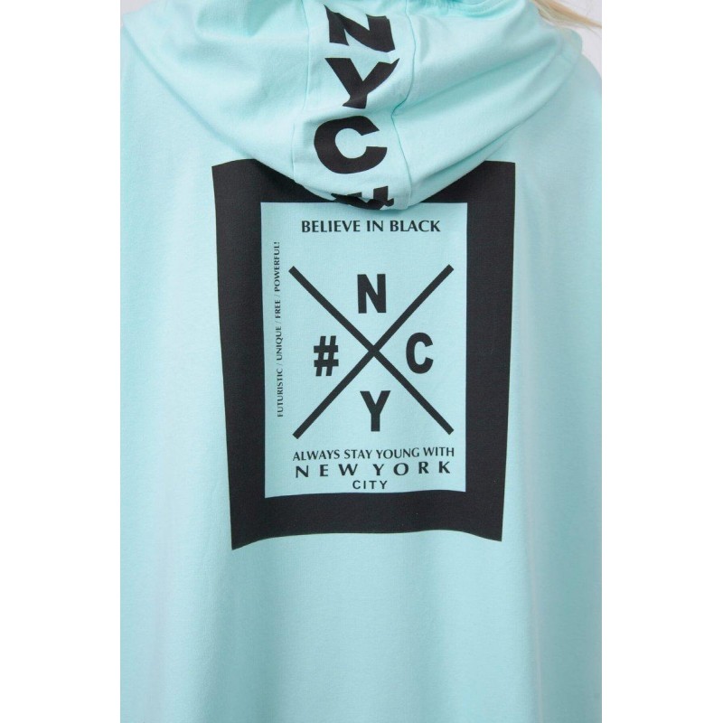 Mätový dámsky kardigán s kapucňou 0044