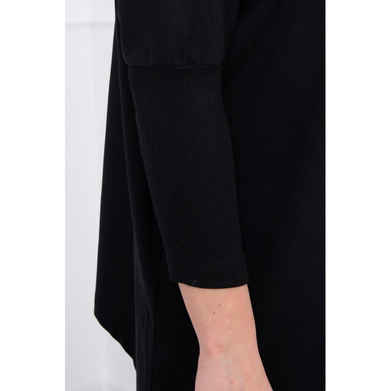 Dámska blúzka oversize 8875 - čierna