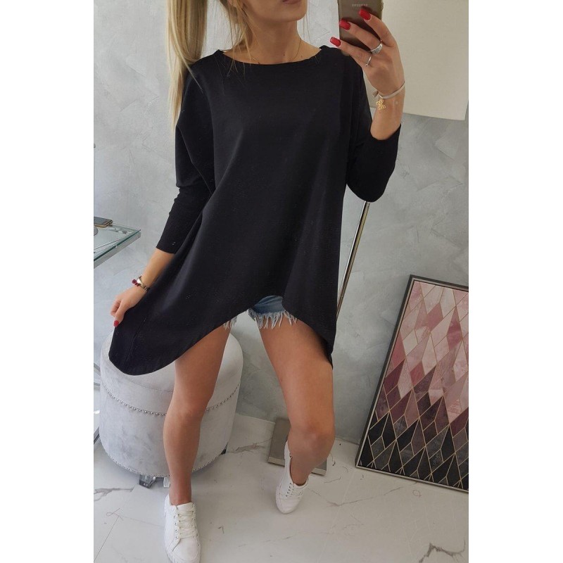 Dámska blúzka oversize 8875 - čierna