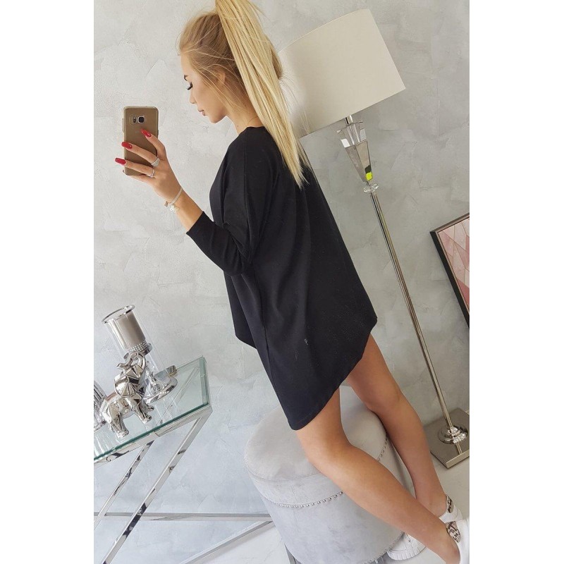 Dámska blúzka oversize 8875 - čierna