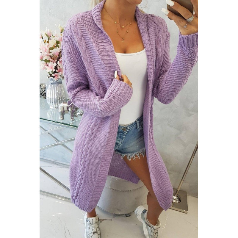 Svetlofialový kardigán pre dámy 2019-1