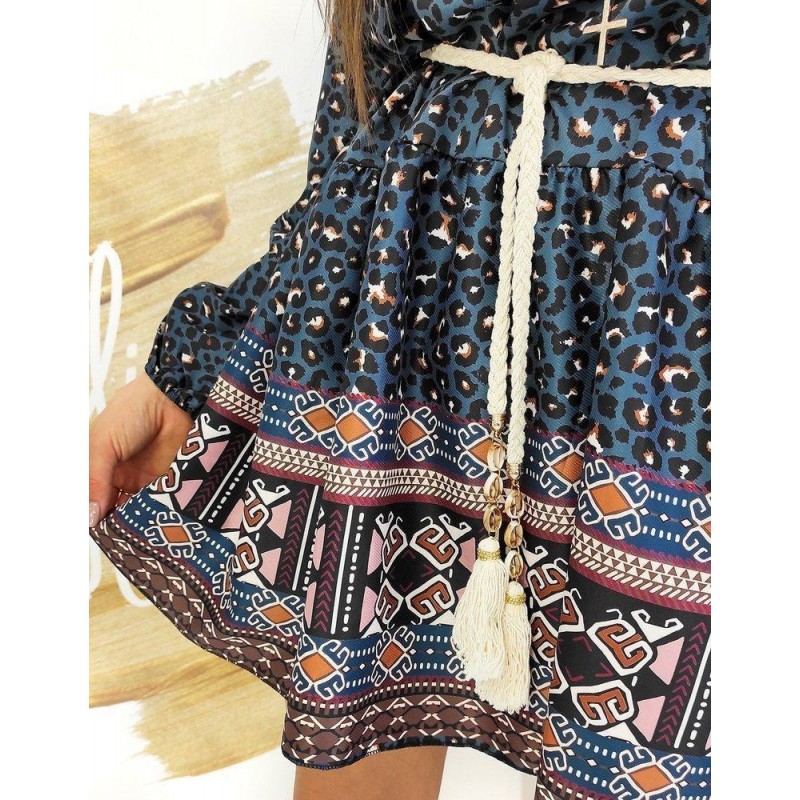 Dámske šaty DEOS EY1362 - modré