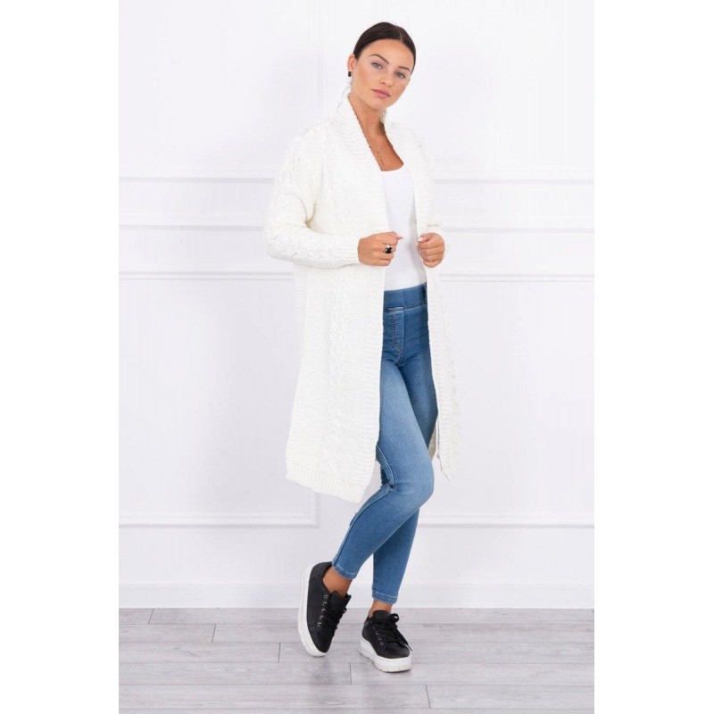 Ecru kardigán pre dámy 2019-1