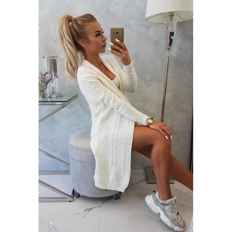 Ecru kardigán pre dámy 2019-1