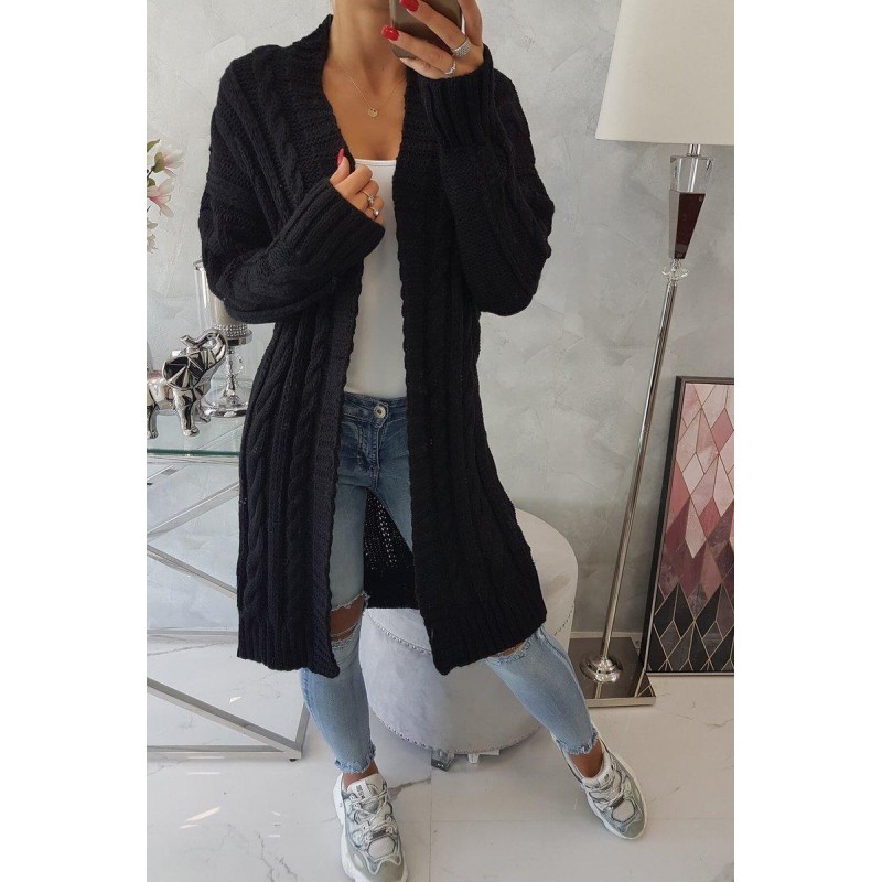 Dámsky pletený kardigán 2019-21 - čierny