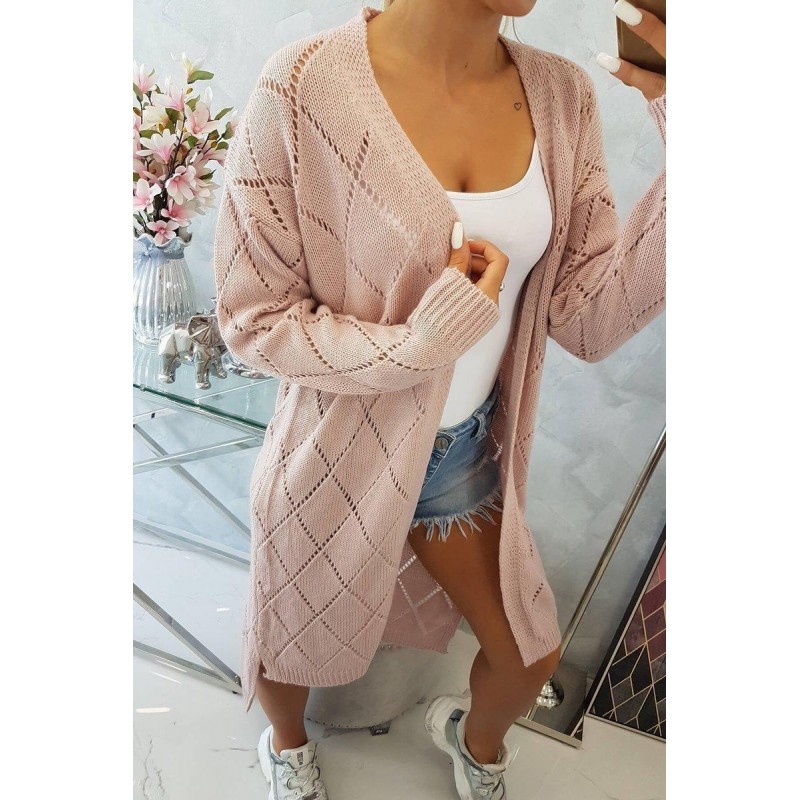Kardigán pre dámy 2020-4 - svetloružový