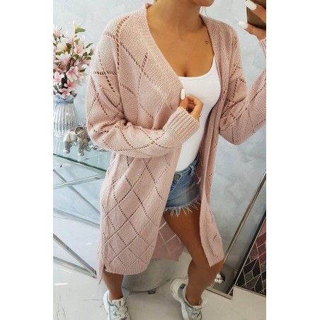 Kardigán pre dámy 2020-4 - svetloružový