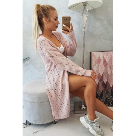 Kardigán pre dámy 2020-4 - svetloružový