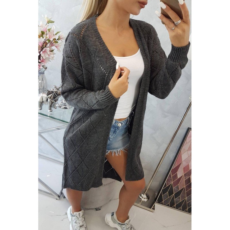 Kardigán pre dámy 2020-4 - grafitový