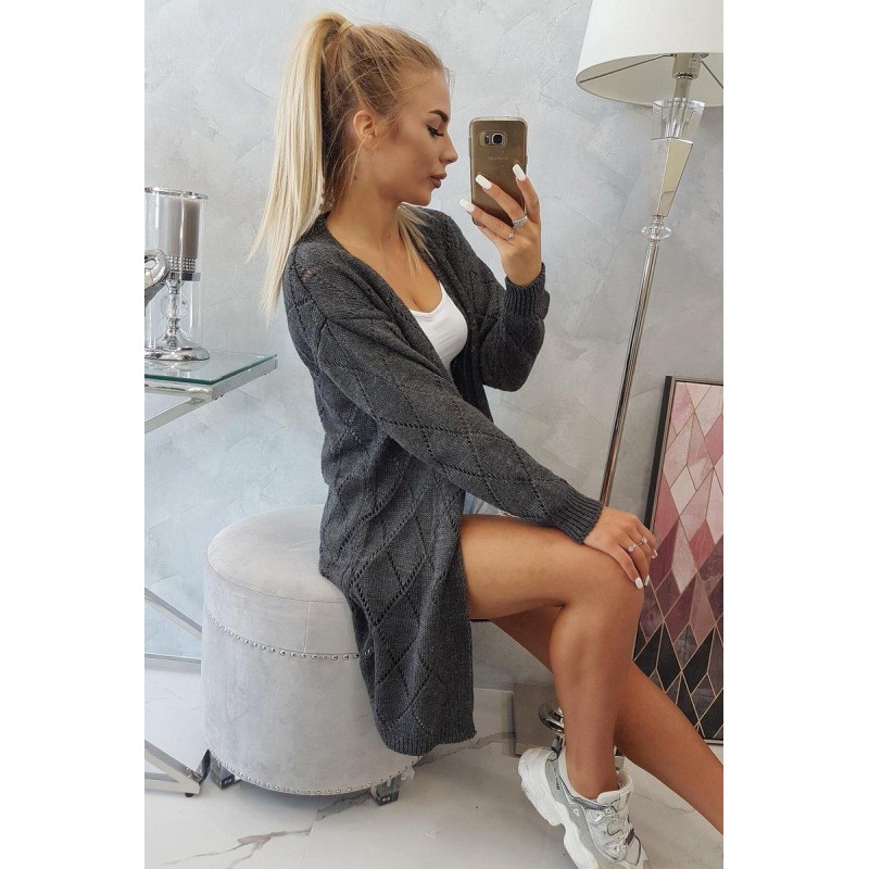 Kardigán pre dámy 2020-4 - grafitový