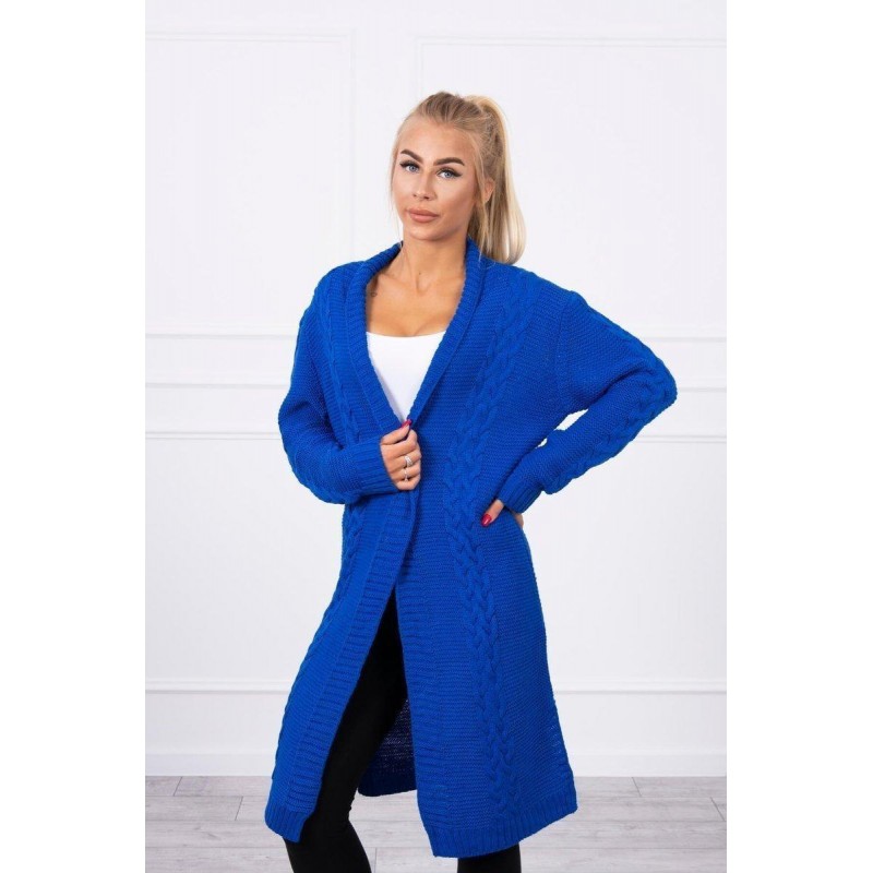 Modrý kardigán pre dámy 2019-1
