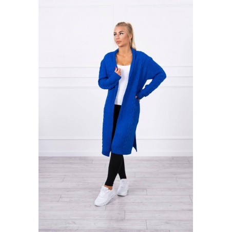 Modrý kardigán pre dámy 2019-1