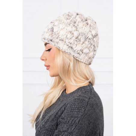 Dámska čiapka K156 - svetlobéžová