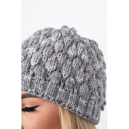 Dámska čiapka K156 - tmavosivá