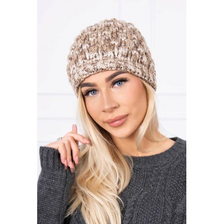 Dámska čiapka K156 - svetlohnedá