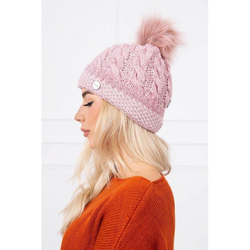 Ružová čiapka pre dámy K161