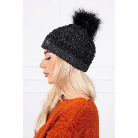 Čierna čiapka pre dámy K161