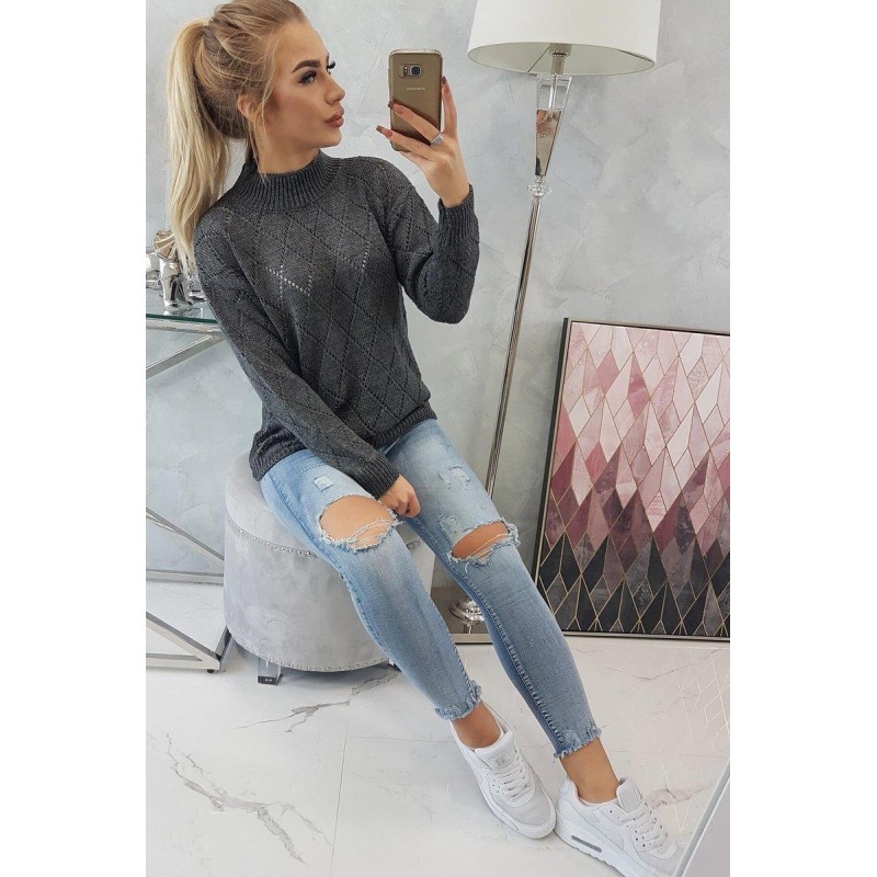 Dámsky grafitový rolák 2020-18