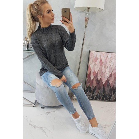 Dámsky grafitový rolák 2020-18