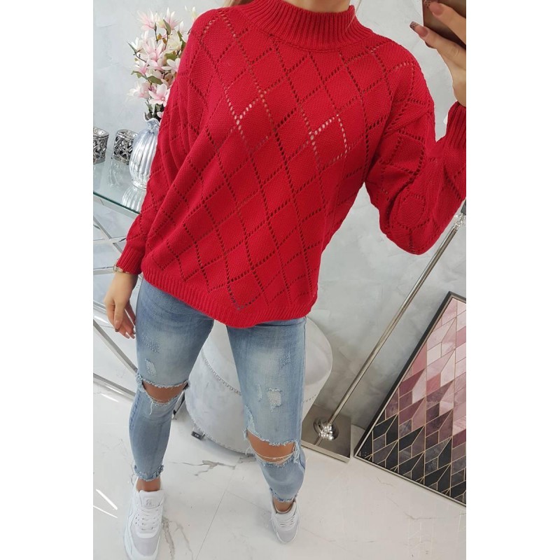 Dámsky červený rolák 2020-18