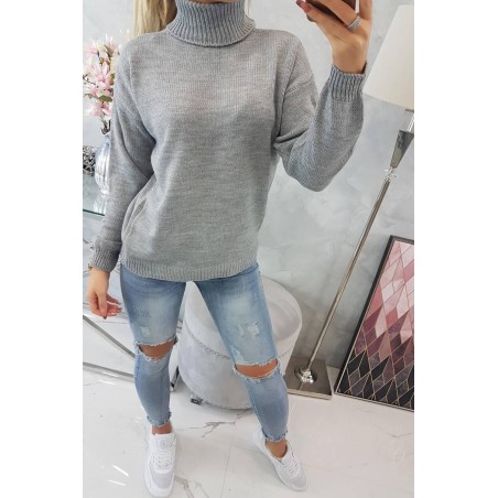 Dámsky rolák 2020-16 - sivý